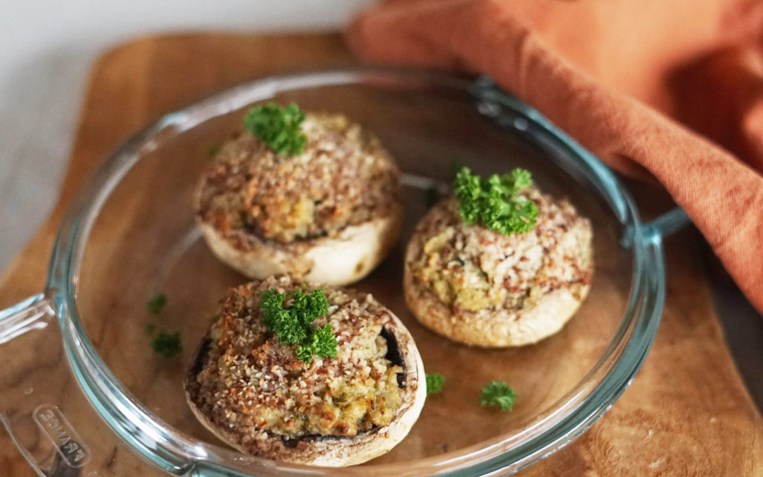 Champignons farcis aux amandes