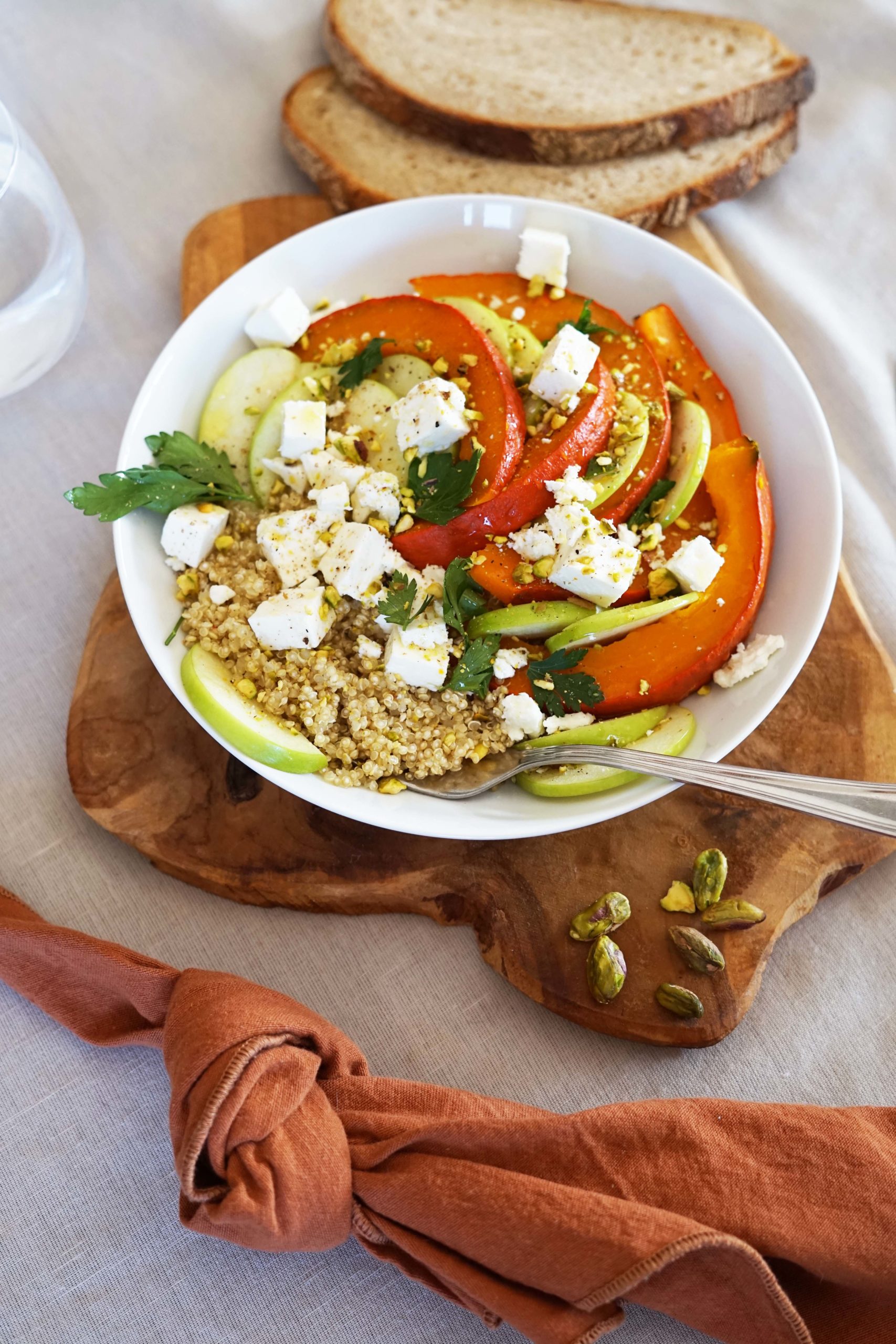 Salade de potimarron, quinoa, feta Salade de potimarron, quinoa, feta