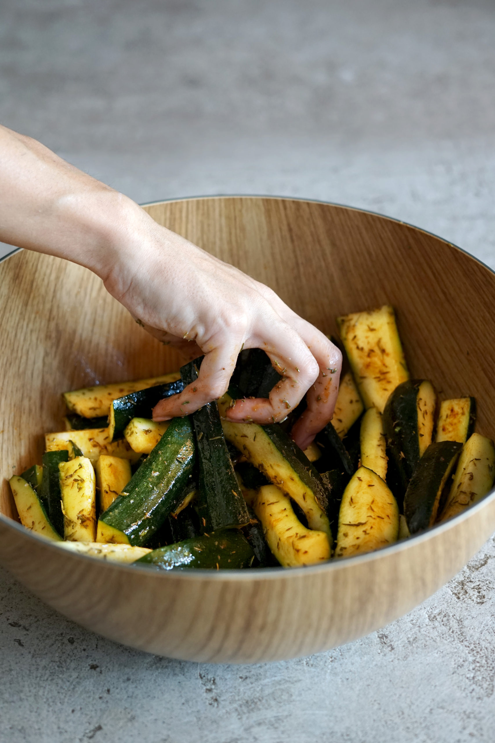 Frites rustiques de courgette Sisterre