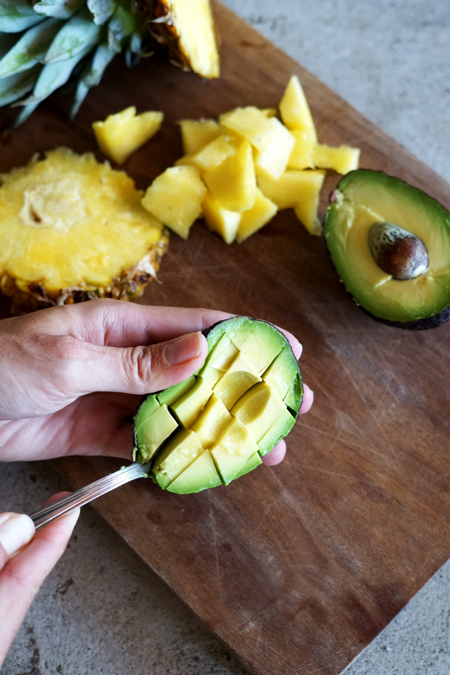 Smoothie ananas avocat vanille Sisterre