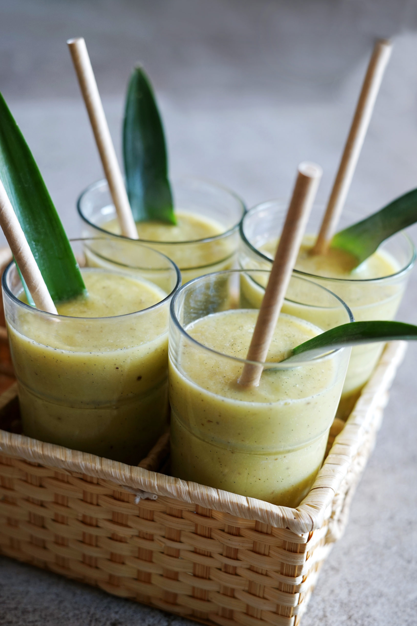 Smoothie ananas avocat vanille Sisterre