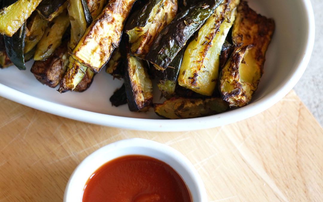 Frites rustiques de courgette