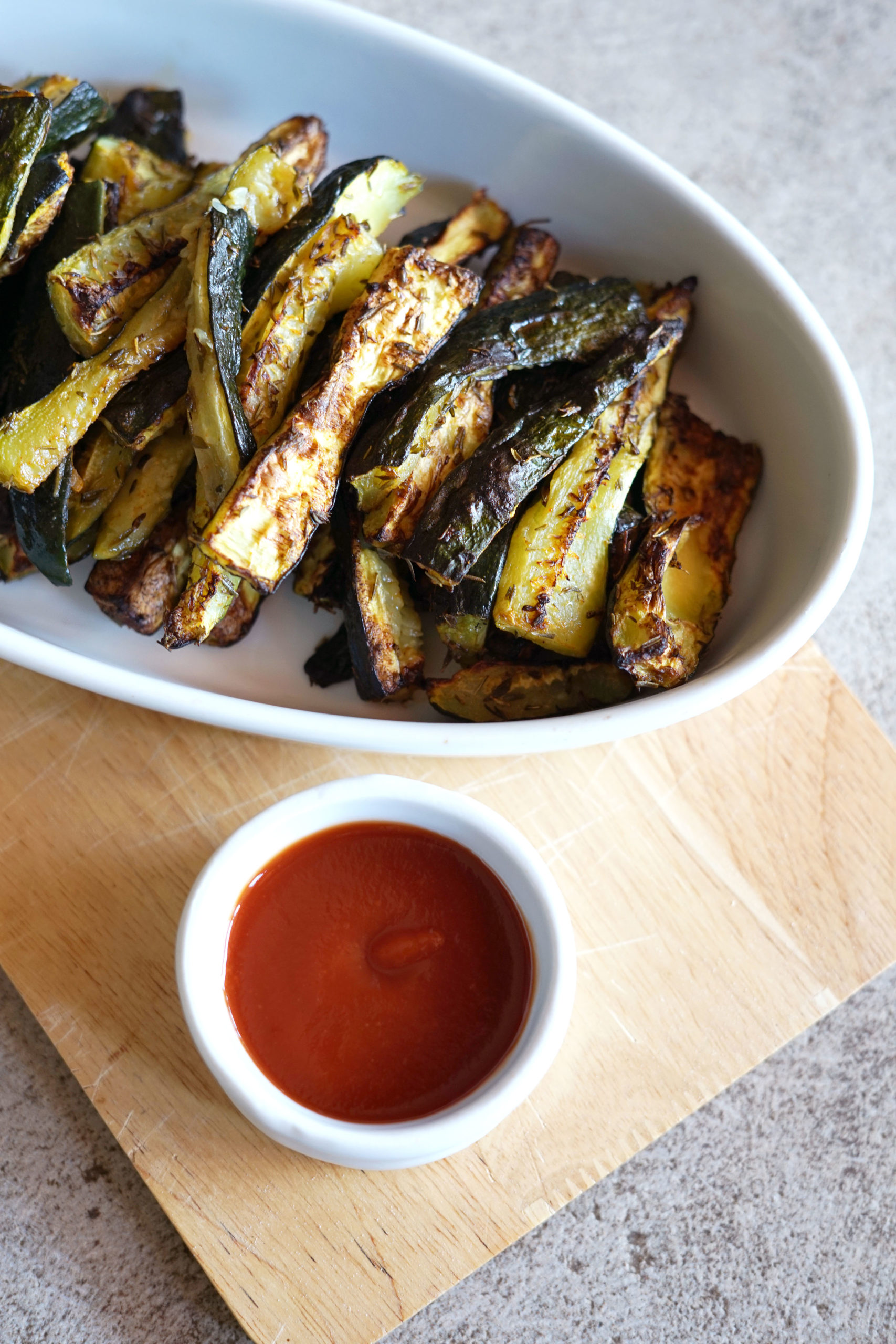 Frites rustiques de courgette Sisterre