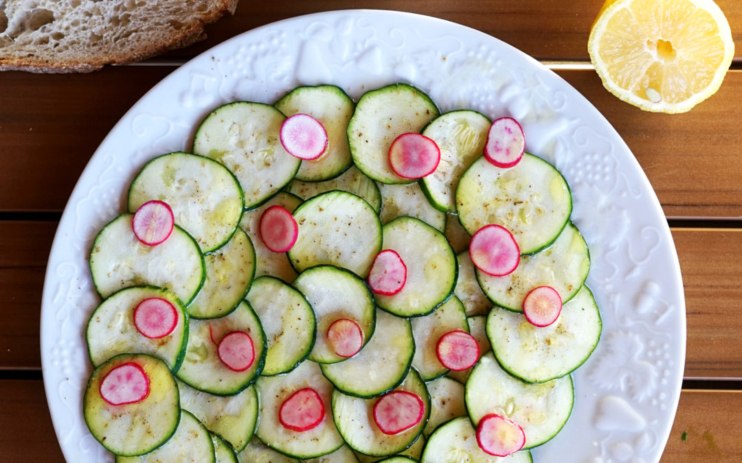 « Crupaccio » de courgette