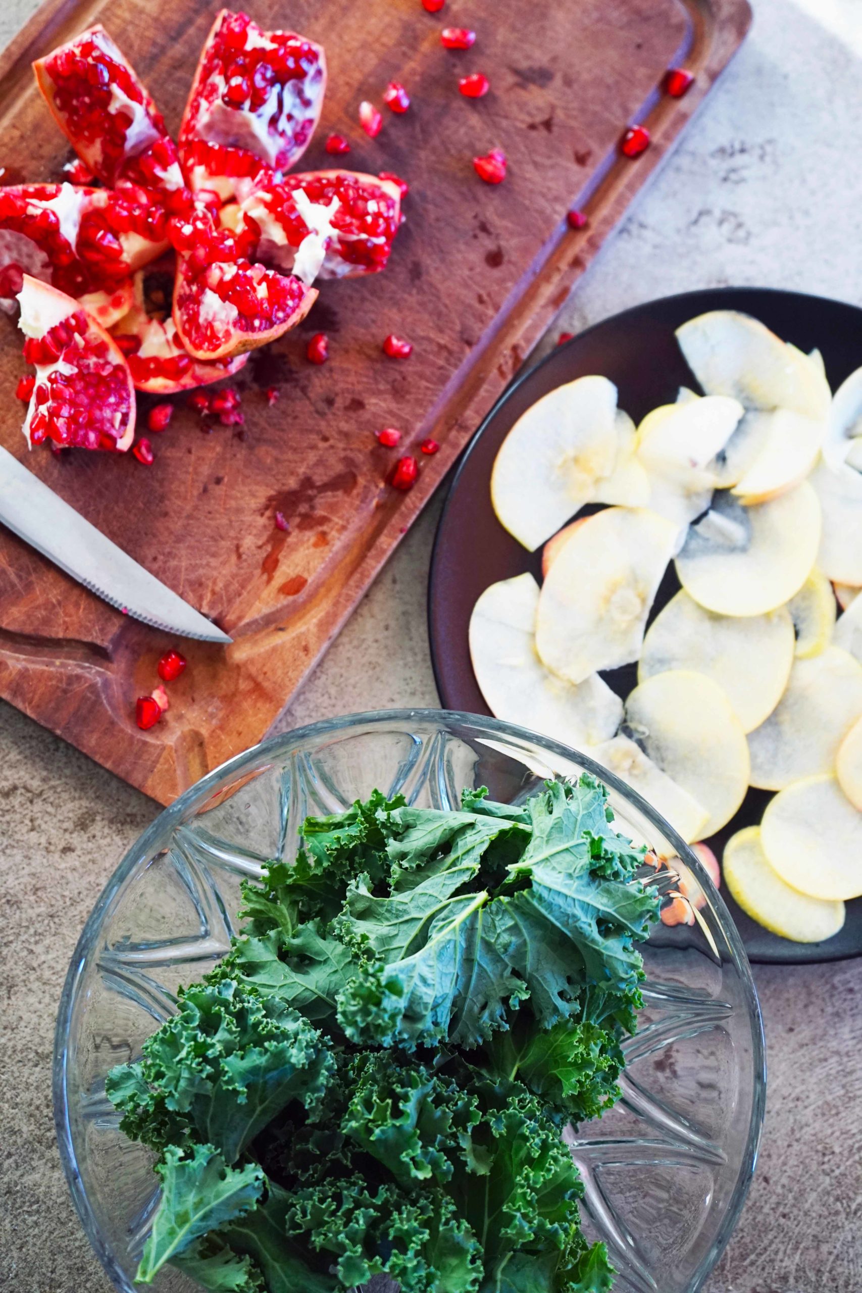 Salade détox de chou kale