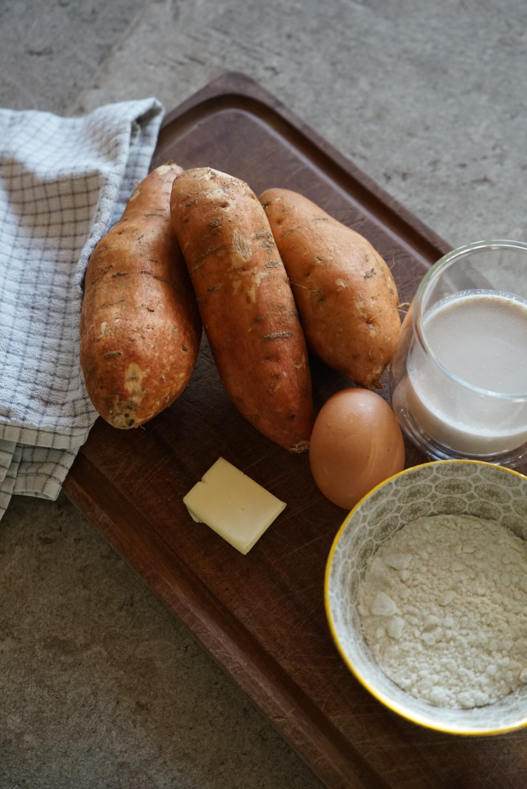 Crêpe de patate douce