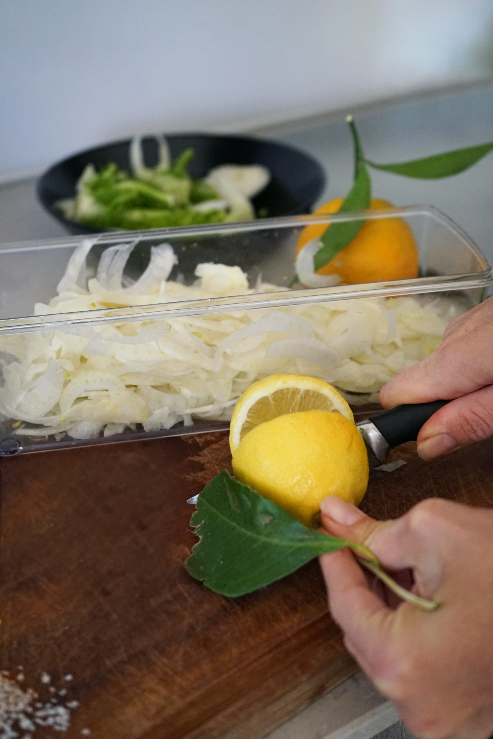 Carpaccio de fenouil aux agrumes