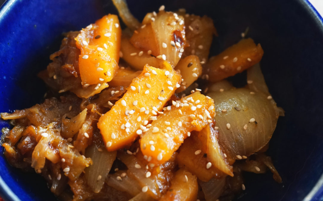 Navet et butternut caramélisés