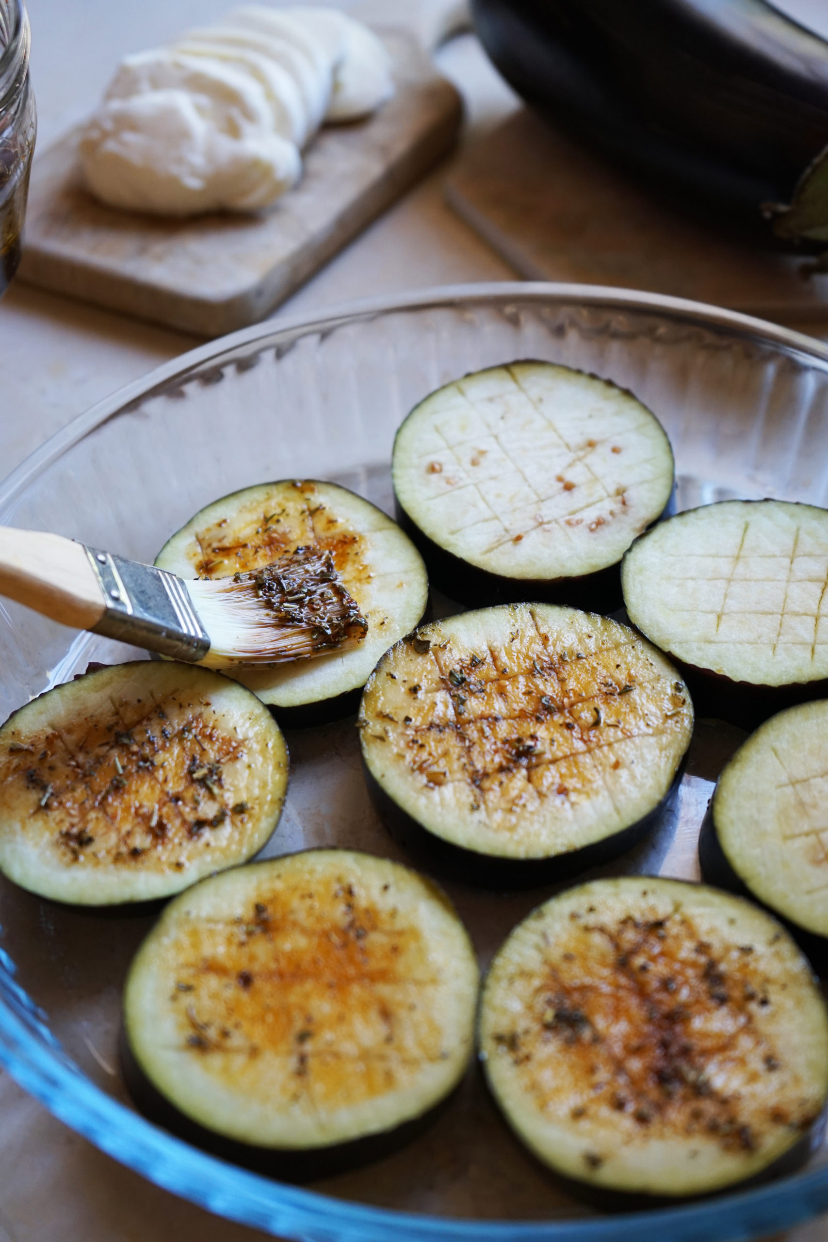 Aubergine crousti mozza