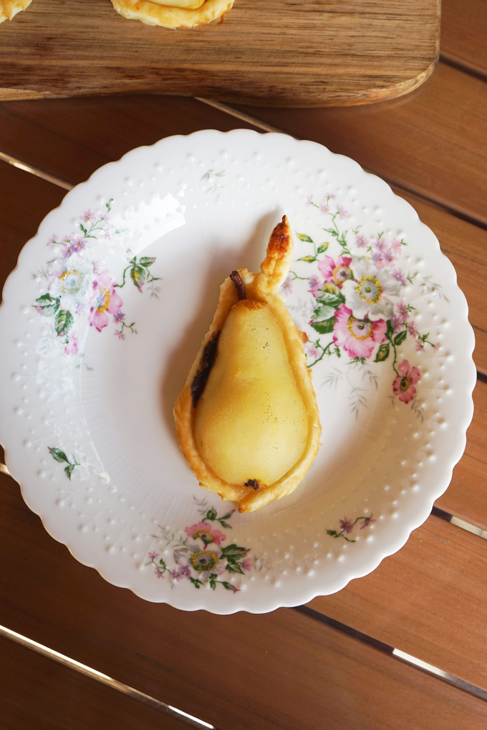 Poire feuilletée au chocolat